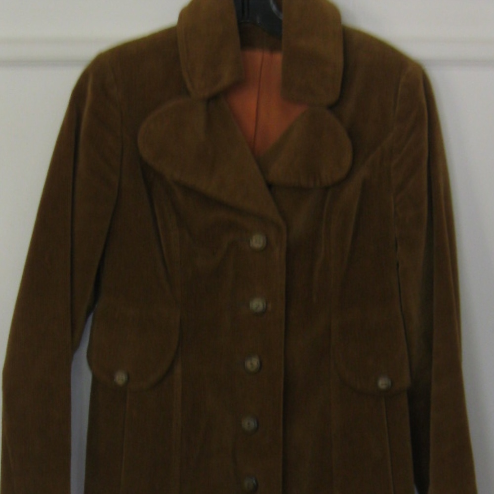 Very very very vintage long coat, brown, Sz XS - Picture 2 of 5